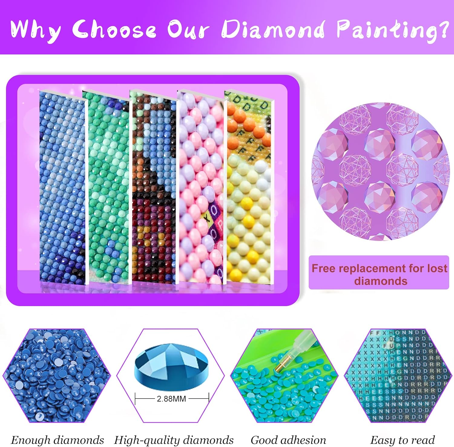 Mosaico de Diamantes Sem Moldu - Home Decor London avaliação e preço