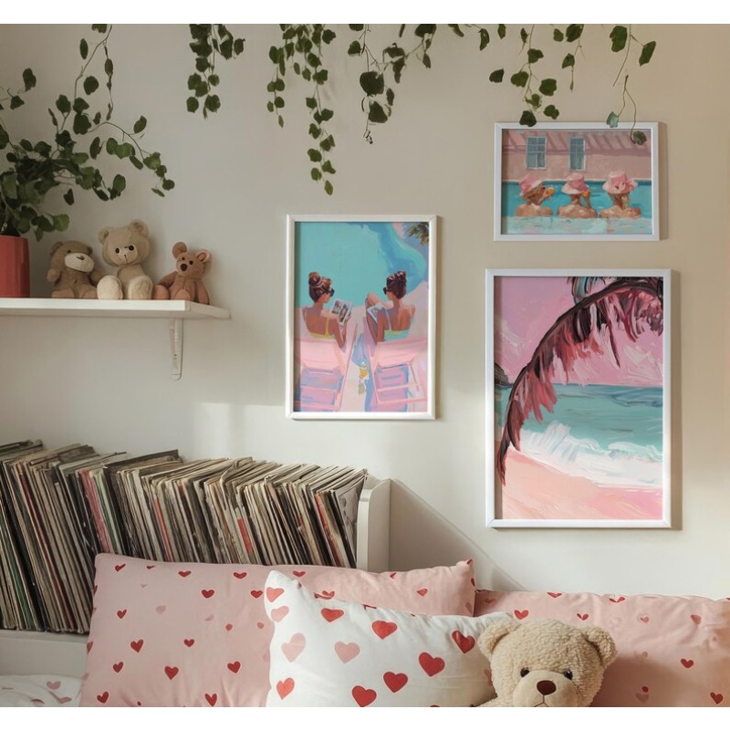 Pôster Vintage de Festa de Ver - Watercolor Poster Print avaliação e preço
