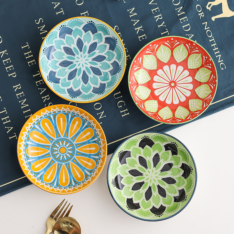 Prato de cerâmica boêmio de 4  - Ceramic Trinket Dish avaliação e preço