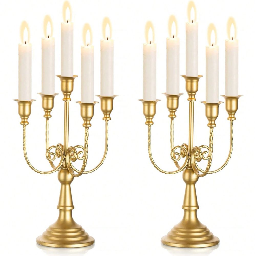 Conjunto de Candelabros Dourad - Home Decor Gold avaliação e preço