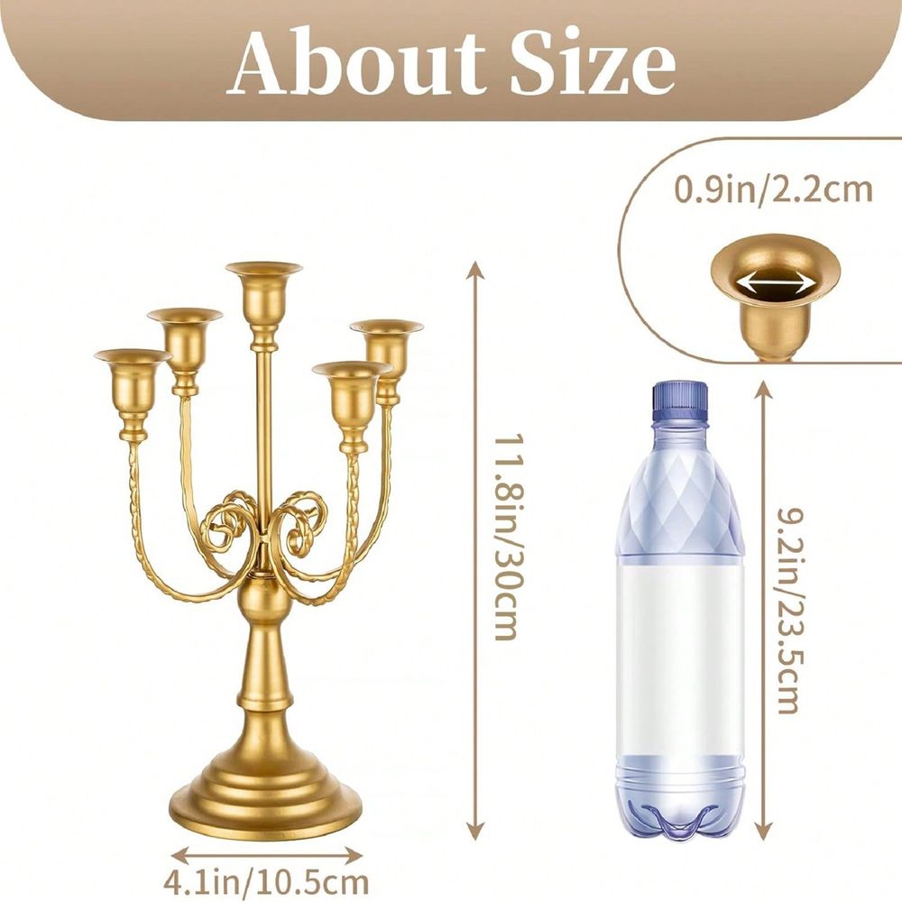 Conjunto de Candelabros Dourad - Home Decor Gold avaliação e preço