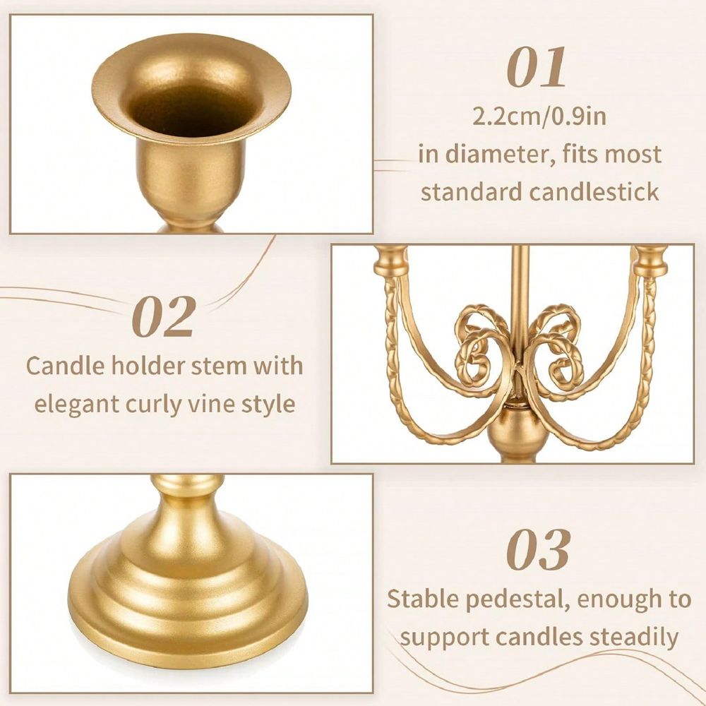 Conjunto de Candelabros Dourad - Home Decor Gold avaliação e preço