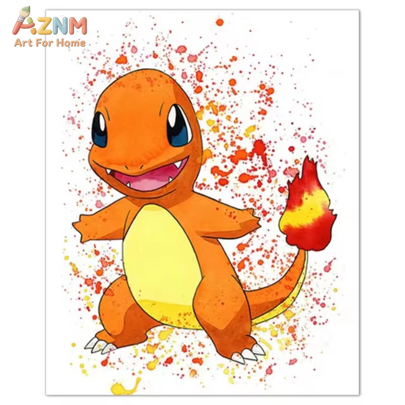 1 peça, pintura em tela de ani - Watercolor Poster Print avaliação e preço