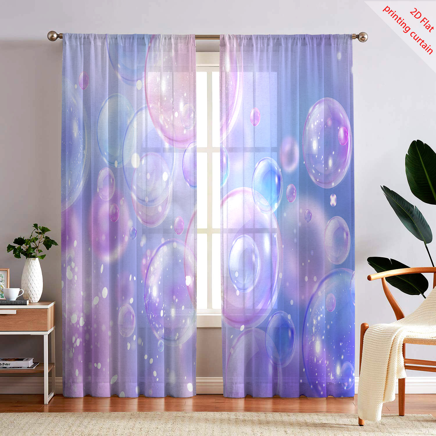 Cortina de gaze impressa com b - Home Decor Youtube avaliação e preço