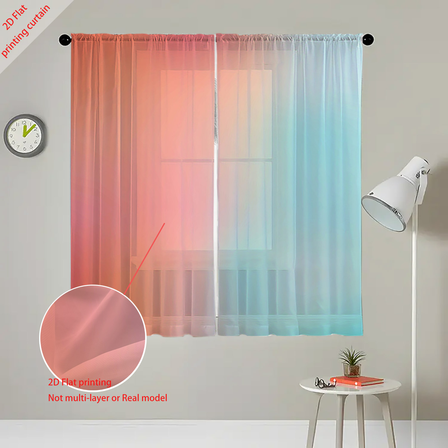 Cortina de gaze impressa com b - Home Decor Youtube avaliação e preço